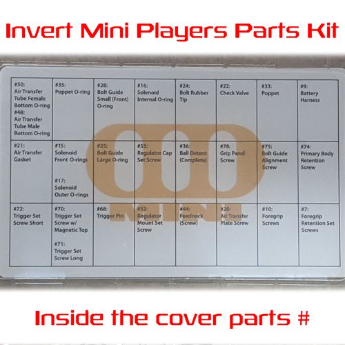 invert mini players parts kit product list