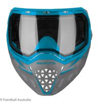 Empire EVS Grey Cyan goggle clear lens front view