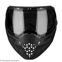 Empire EVS Black Black goggle clear lens front view