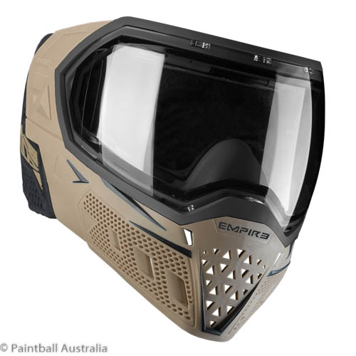 Empire EVS Tan Black goggle clear lens 3 quarter view b